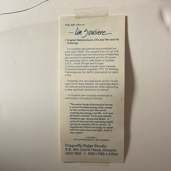 Lin Souliere Original Water Color - Picture 3 of 5